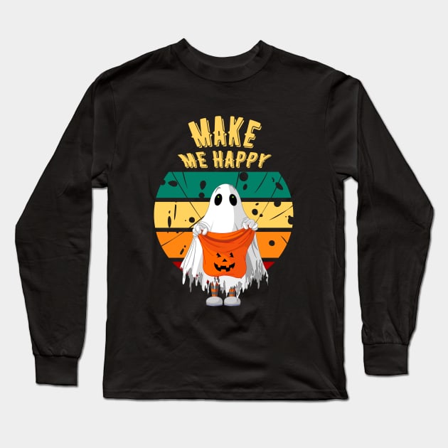 Make me happy Long Sleeve T-Shirt by Myartstor 